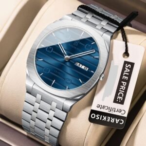 Men’s Blue Dial Steel Watch