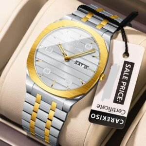 Men’s Silver Dial Quartz Watch